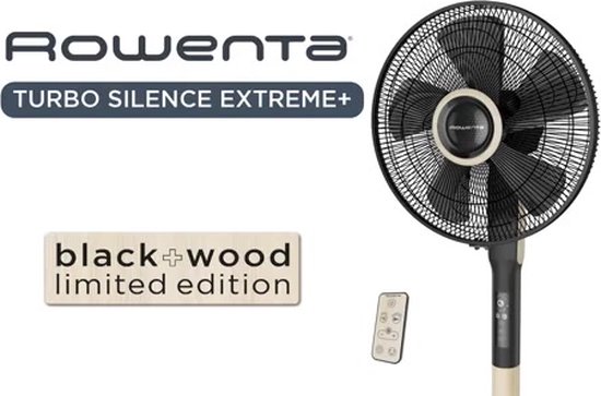Ventilateur Sur Pied Rowenta Turbo Silence Extrême+ - 5 Vitesses, Télécommande, Silencieux 35dB - Edition Limitée