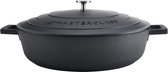 Bol.com MasterClass ondiepe braadpan met deksel kookplaat tot oven tot tafel braadpan ultralicht optimale warmtegeleiding levens... aanbieding