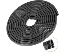 Auto deur rubber afdichting - 5M - Deurbeschermer - zwart - knikbaar - Auto deur rand beschermer - Hoekbescherming voor kinderen - U-profiel - Klemprofiel rubber - Auto Deurbeschermer Bumperstrips
