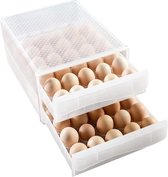 Opbergdoos voor Eieren - 60 Cellen - 2 Laags - Verse Eieren Doos - Eierhouder - Voor Keuken en Restaurant
