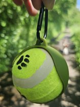 Groene hondenbalhouder - Clip Tennisbal hond - Accessoire uitlaten hond - Dierenbenodigdheden - Apporteren - Cadeau hondenliefhebber - Honden bal houder - Bal drager