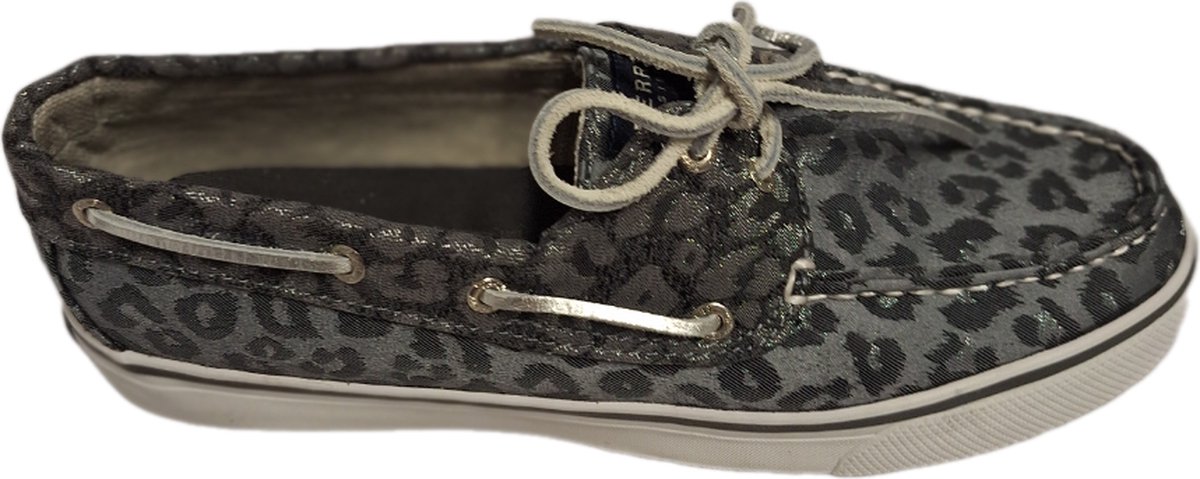 SPERRY- BOOTSHOES-CANVAS-BLACK LEOPARD-SIZE 39.5
