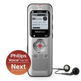 Philips DVT2010 VoiceTracer Audiorecorder - Stereo MP3- en PCM - 8GB - USB - Aluminium