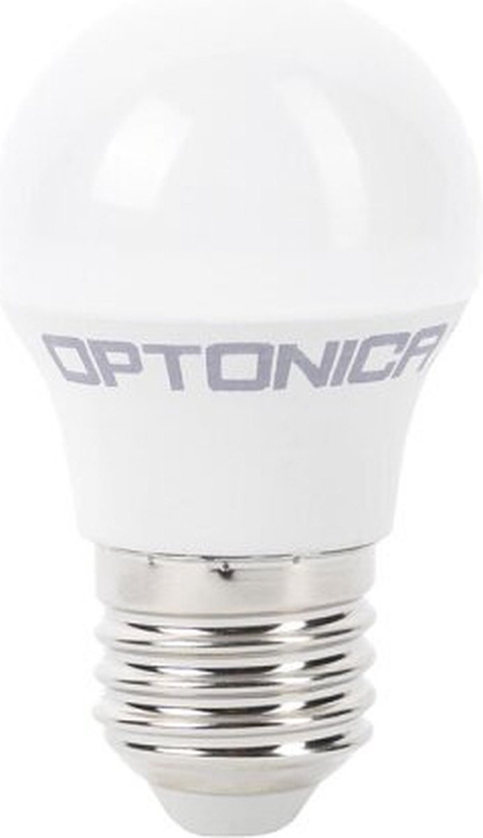 Optonica LED Kogellamp G45 E27 - 8W (vervangt 60W) - 710lm - 4500K Neutraal Wit - 230V - Ø45mm - Energiezuinig