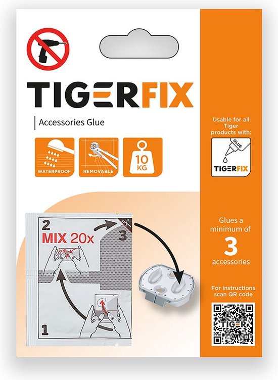 Tiger - Colle TigerFix - sans perçage - Colle - Colle Accessoires de vêtements pour bébé