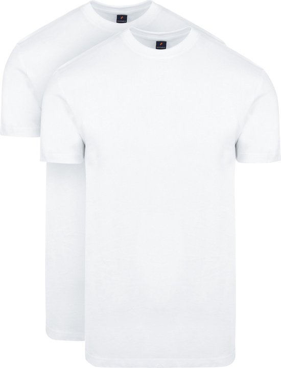 Convient - T-Shirt Obra 2-Pack Wit - 3XL - Regular Fit