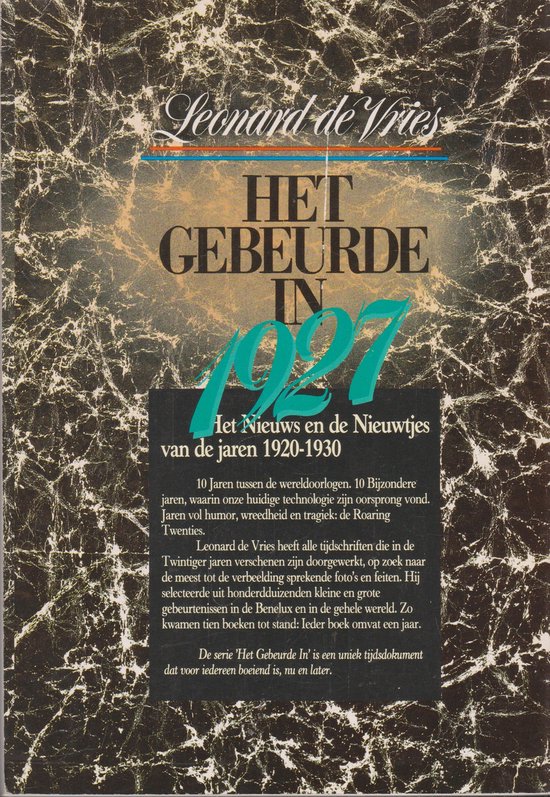 Het gebeurde in 1927