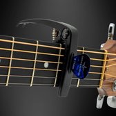 Stevige universele 3 in 1 Capo - Capo met plectrum houder - Brugpin puller - Gitaar - Elektrische gitaar - ukulele - Mandoline