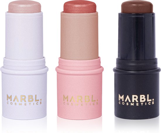 MARBL. Cosmetics Easy Stick & Blend Kit Medium