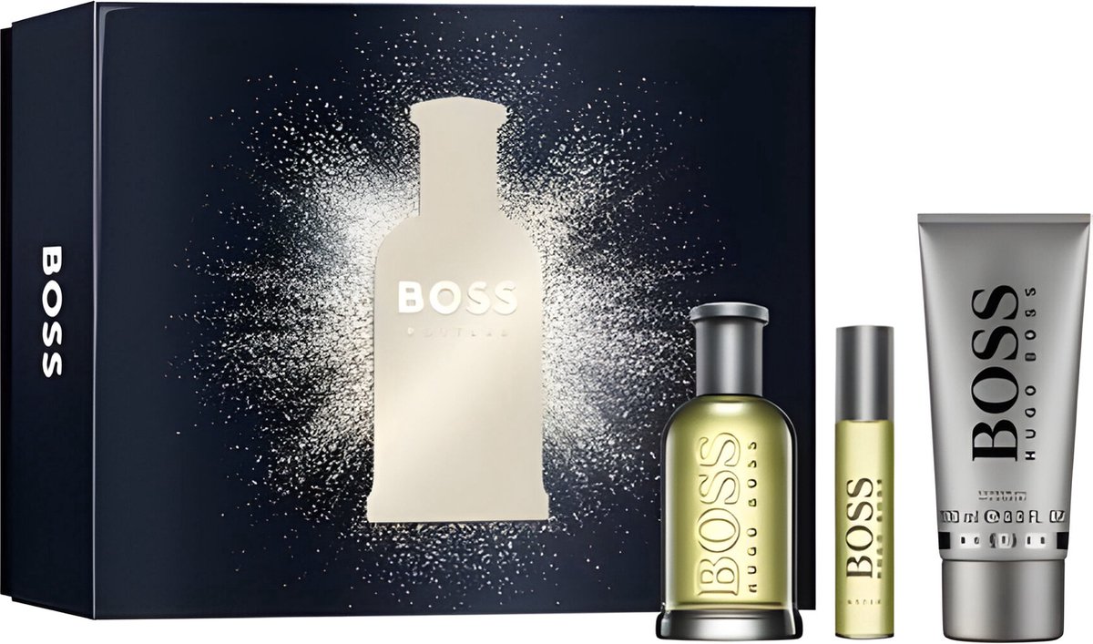 Goedkoopste Hugo Boss - Bottled - Travel Spray - Douche Gel - 100 ml - 10 ml - 100 ml - Geschenkset - Cadeau - Vaderdag