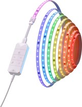 Kit de démarrage pour bande lumineuse HD multicolore Nanoleaf Essentials Matter Smart - RGBIC - 5 m - Wit