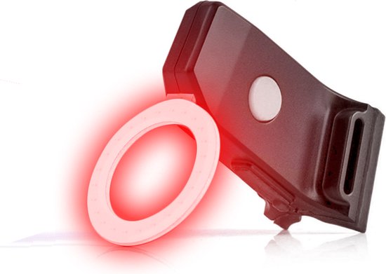 Lightyourbike HALO achterlicht fiets - 60 lumen LED - USB oplaadbaar - waterdicht — afbeelding 3