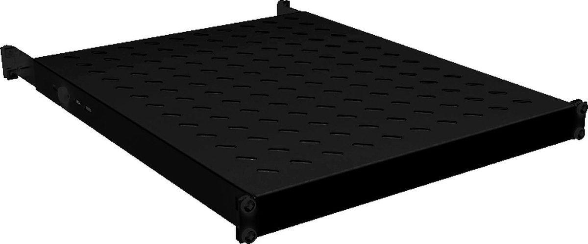 19 Legplank - 1U - 750 mm diep - Tot 120kg - Zwart