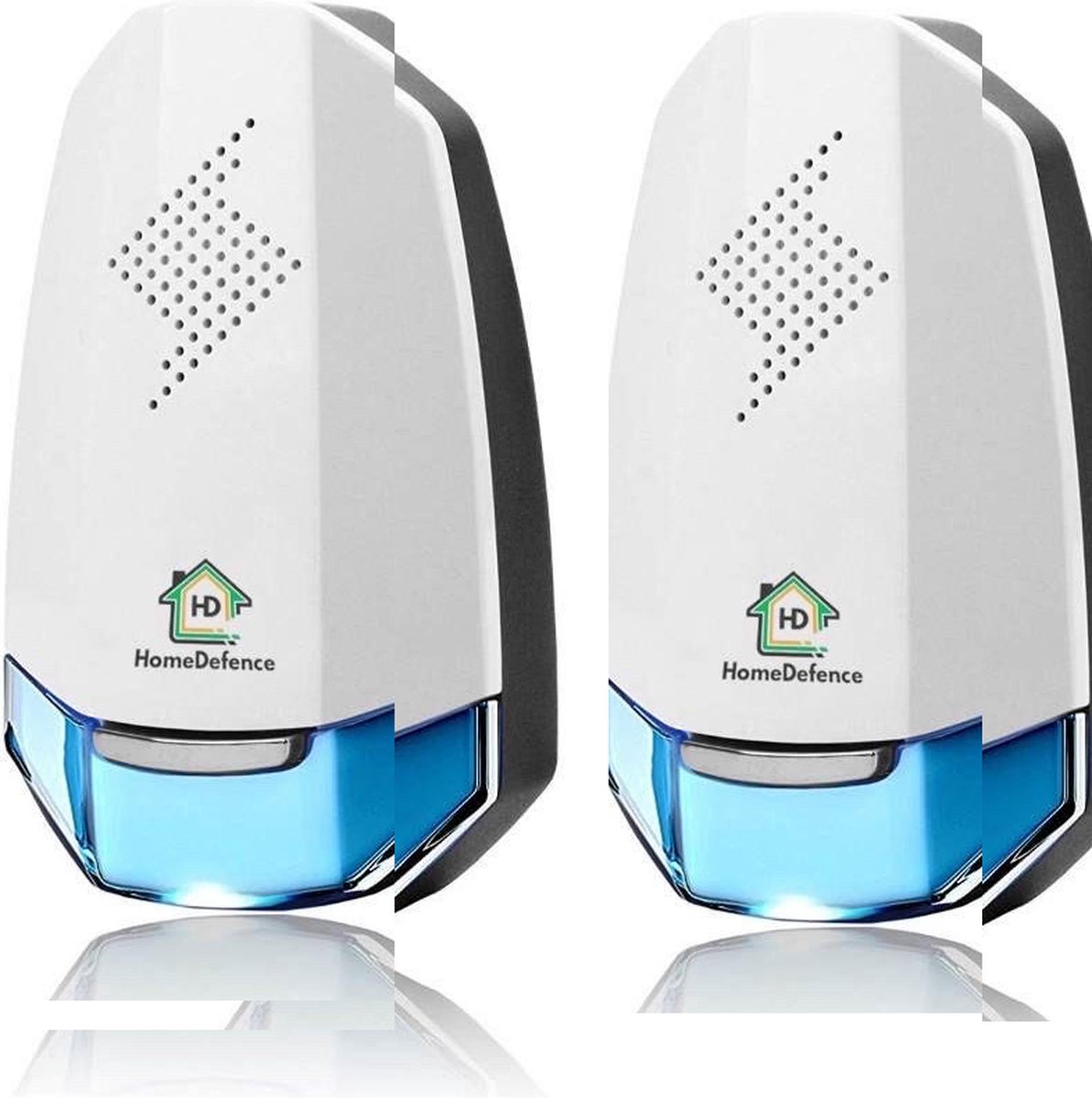 Advanced Pest Repeller 2 Pack Ultrasonische Ongedierte Bestrijder Muizen Bestrijden Insectenverjager Ultrasone Verjager Pest Reject Geen Geluid 100% Safe HomeDefence