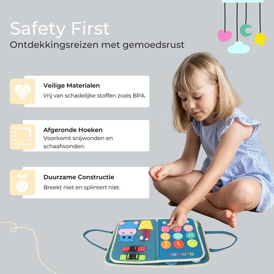ZenseKids® Busy Board - Nederlands - Montessori speelgoed - Activiteitenboek - Sensorisch Speelgoed - Busy Book - Educatief Speelgoed - Peuter Speelgoed - Jongens - Meisjes - Voor in de auto - Voor onderweg - 3 jaar - 4 jaar - 5 jaar - 6 jaar van ZenseKids — afbeelding 4