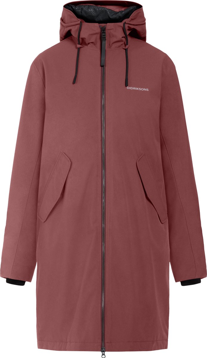 Didriksons FIA WNS PARKA Dames Outdoorjas Old Rust