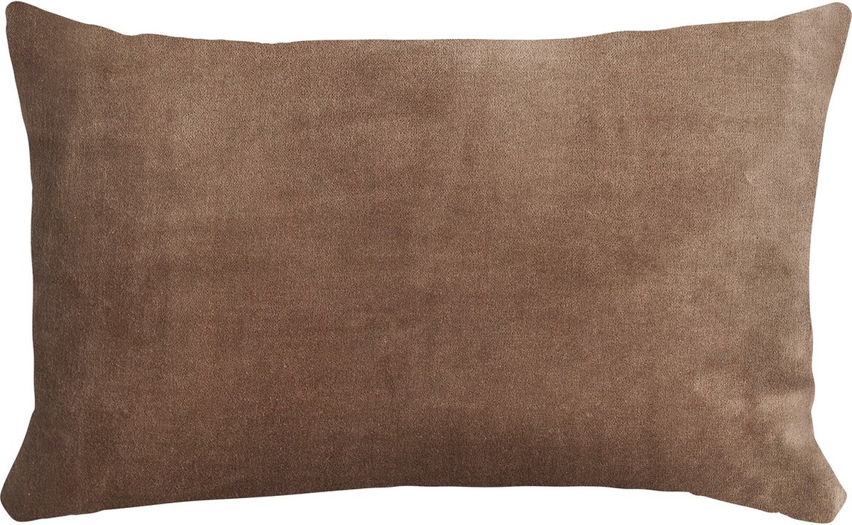 Linen & More Velvet Chambray Taupe Kussen -30 X 50