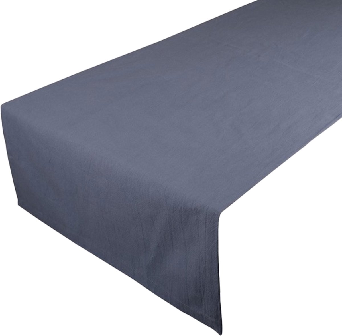 Linen & More - Tafelloper 'Jazz' (50cm x 140cm, Mirage Blue)