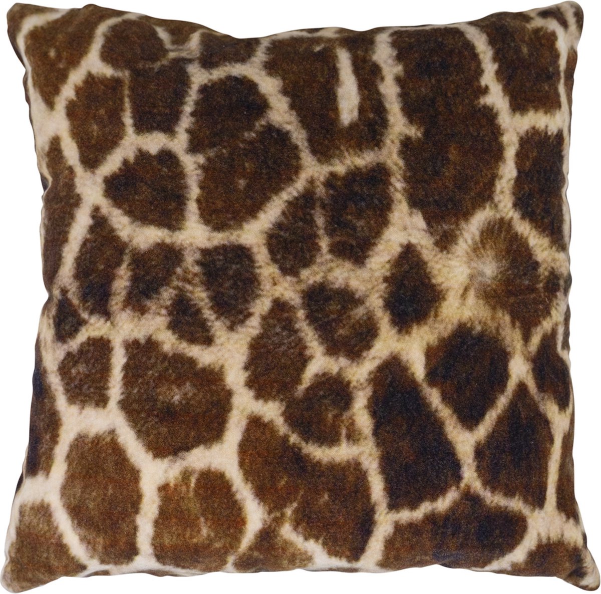 kussen fluweel jungle giraffe print 45x45cm*