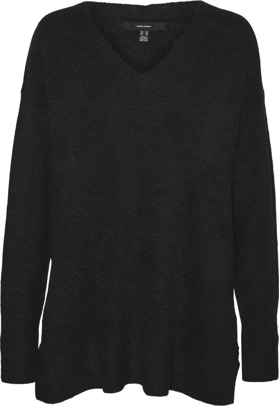 Vero Moda Dames trui VMFILUCA V NECK bequem Zwart S V Hals Volwassenen bol