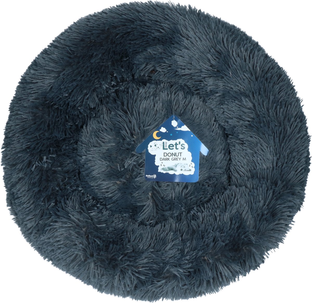 Bol.com Let’s Sleep Donut - Hondenmand - Donkergrijs - Medium- 1 stuk aanbieding