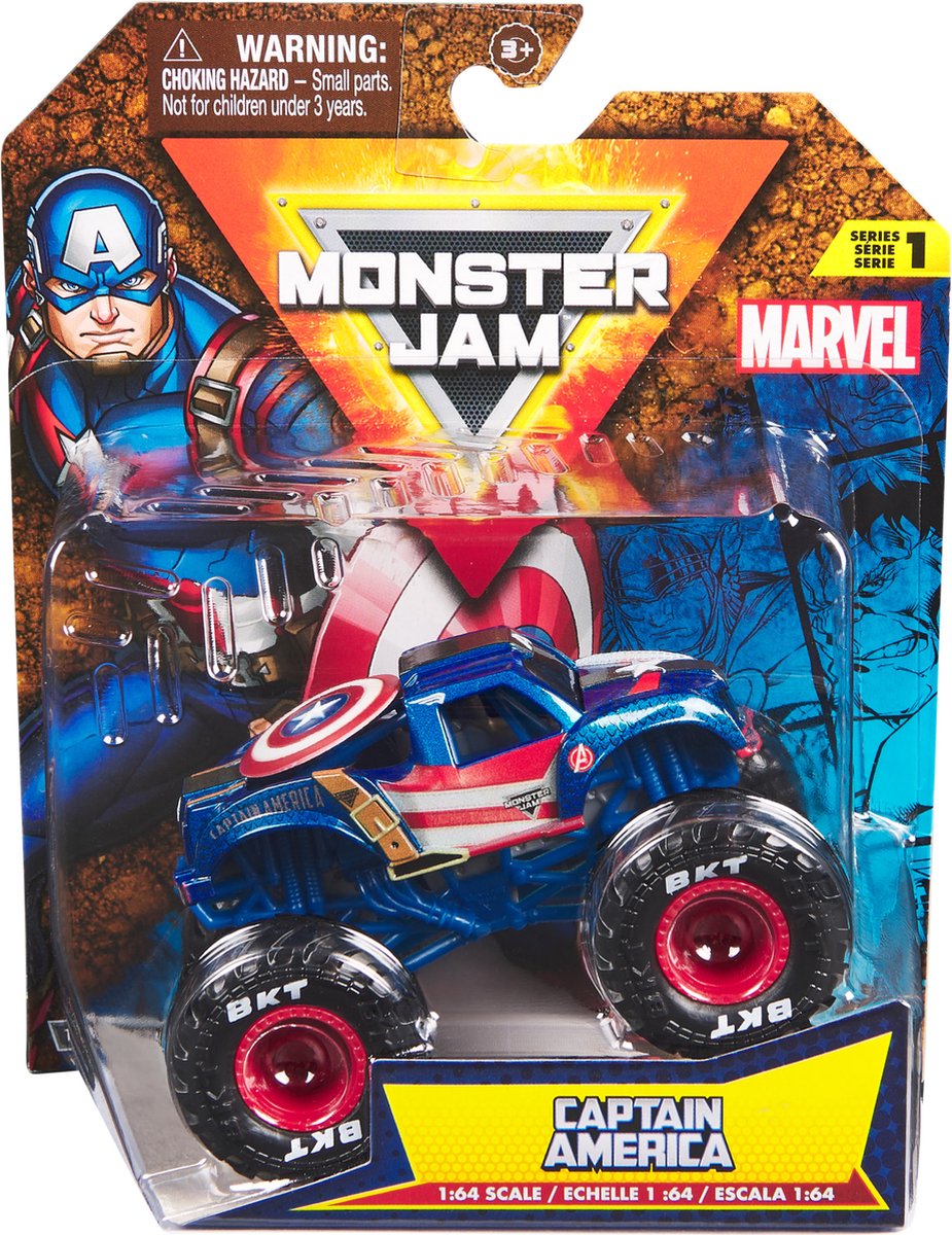 Monster Jam 1:64 1 pack Marvel (Ass)