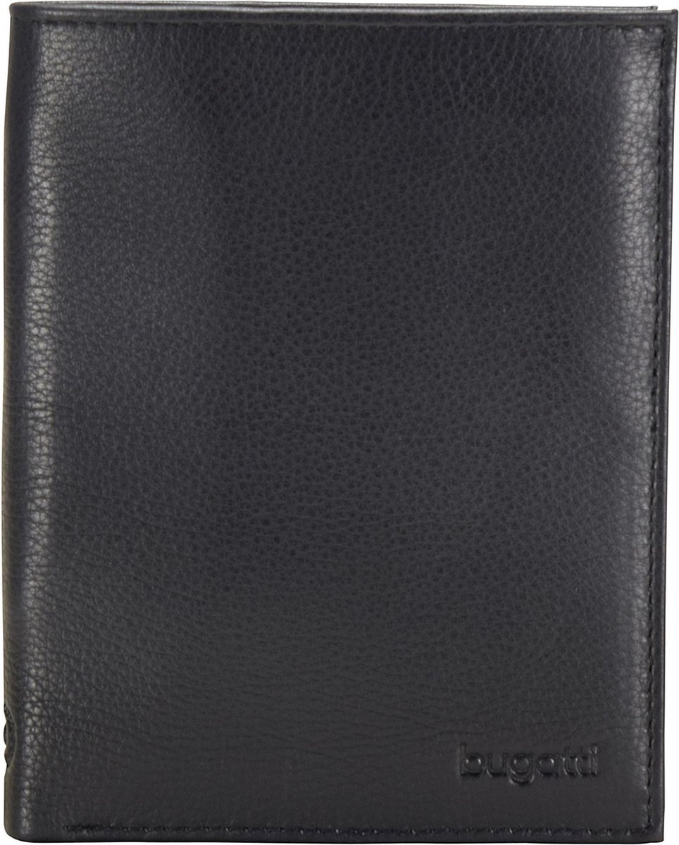 Bugatti Sempre portemonnee leer 10 cm - Jongens - Staand formaat - schwarz