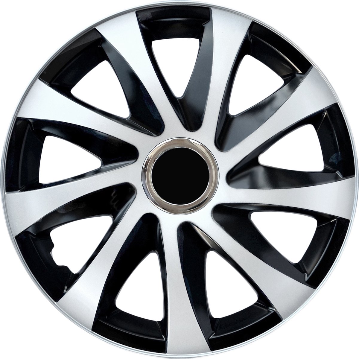 NRM DRIFT Extra - Universele wieldop 16" - 1 stuk - Zwart / Wit