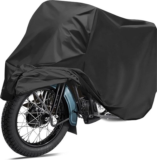 NEVERLAND XXXL Quad ATV Hoes Dekzeil Voertuigafdekking Beschermhoes Fosforescerend Vuilafstotend Winterbestendig Zwart (256 * 110 * 120cm