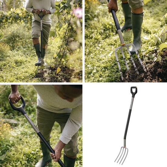 Fiskars Ergonomic Spitvork - Tuinvork - Mestvork - 132 cm — afbeelding 4