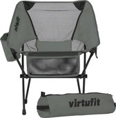 Bol.com VirtuFit Camping Stoel Compact - Inclusief Draagtas - Geschikt voor Festivals Campings & Stranden - Inclusief armsteunen... aanbieding