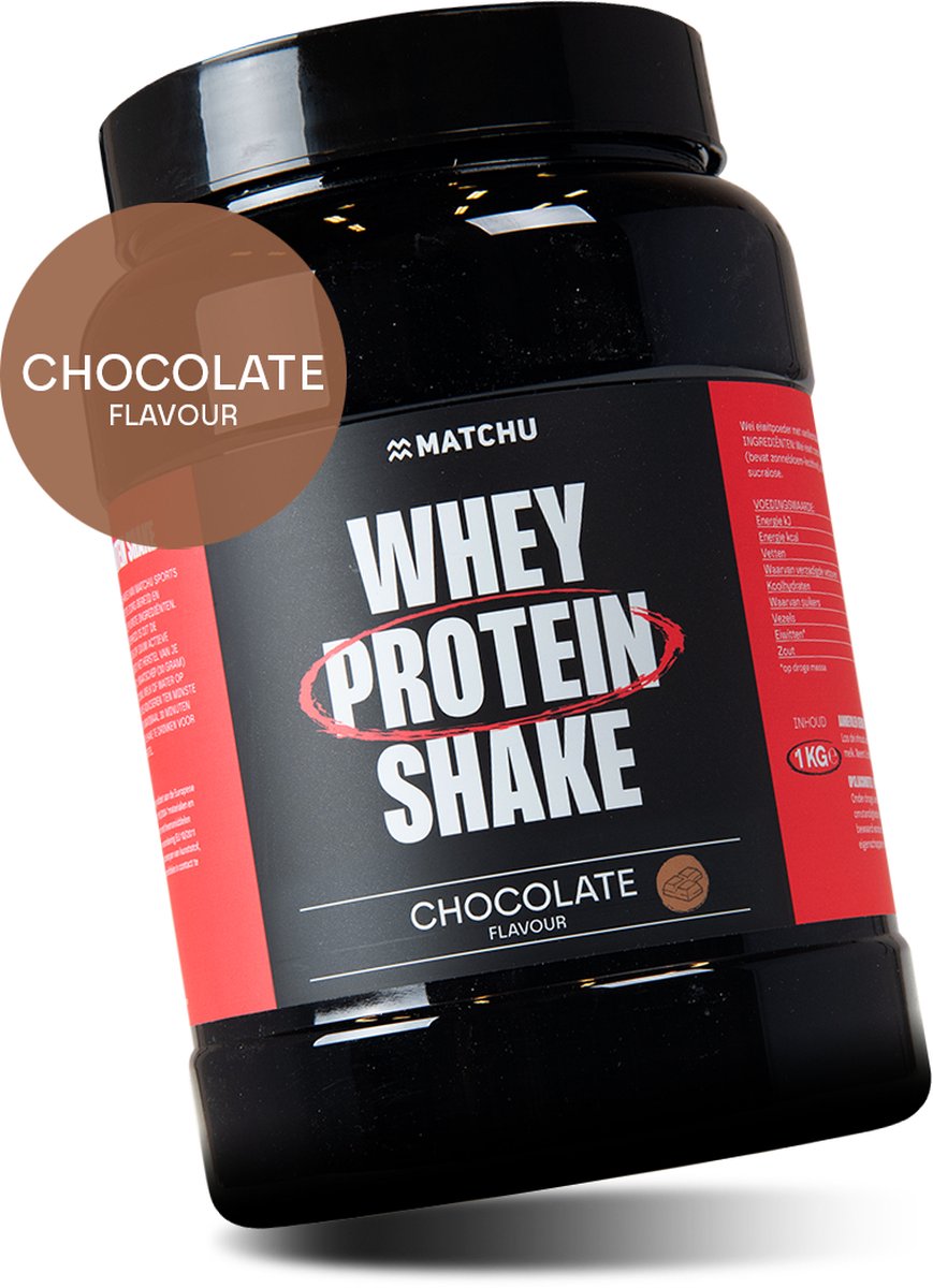 Goedkoopste Matchu Sports - Proteïne poeder - Eiwitshake - Whey protein - Chocolate - 1 kg - 35 porties