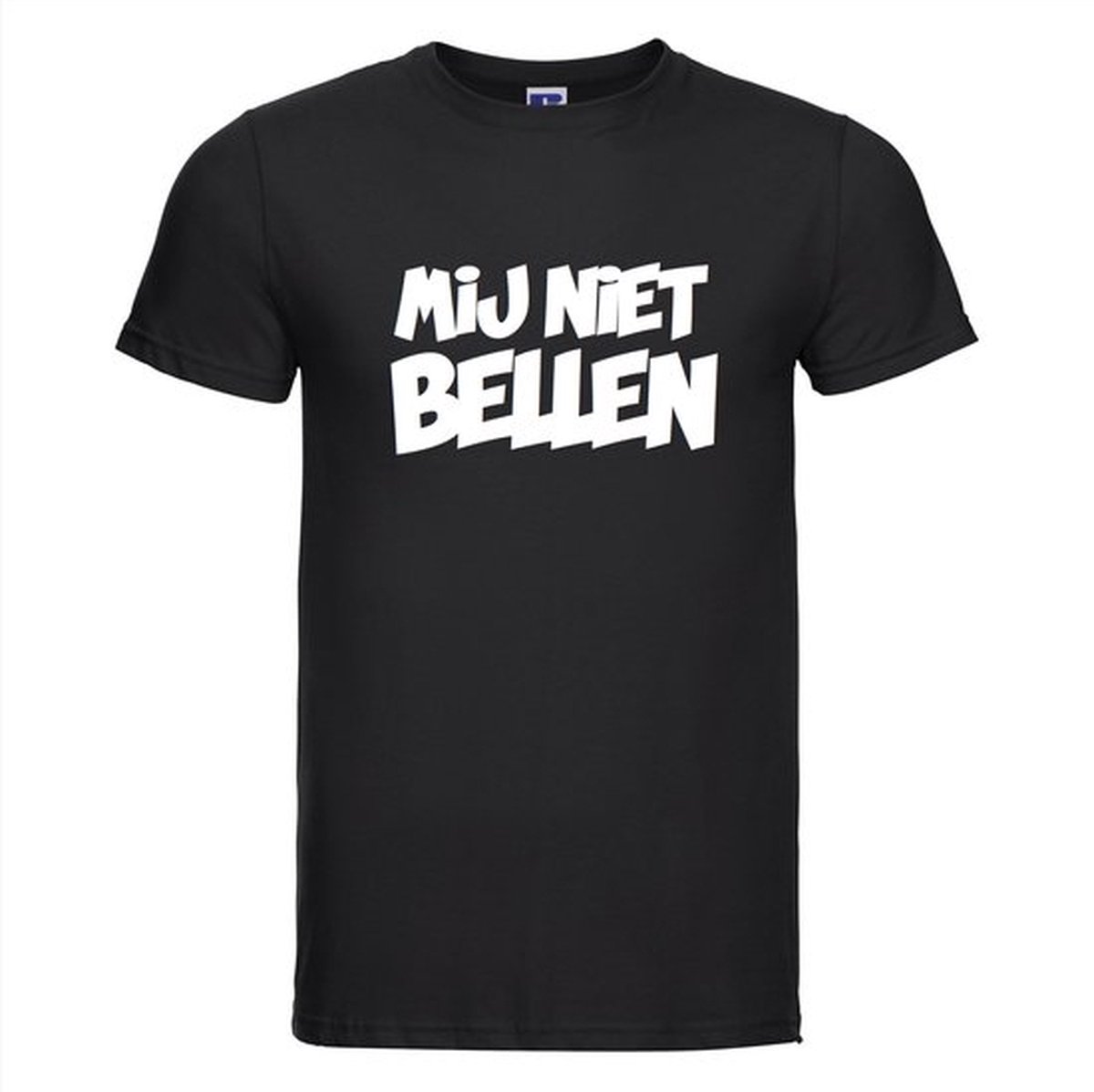 Mij niet bellen T-shirt - 100% Katoen - Maat 2XL - Classic Fit - Zwart