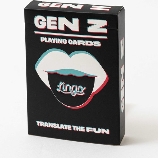 Lingo - Gen Z Speelkaarten | Reisflashcards | Leer Gen Z Slang Woordenschat op een leuke en gemakkelijke manier | 52 essentiële vertalingen