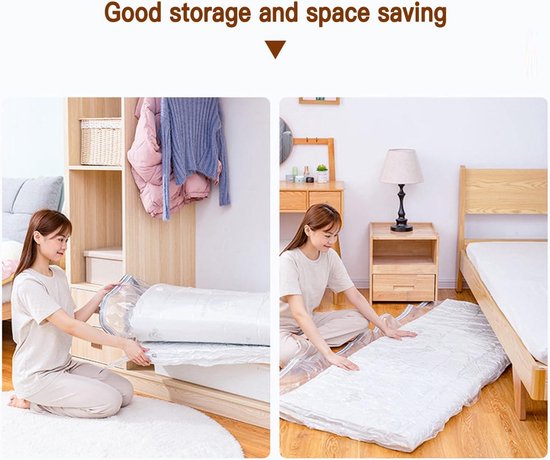 Sac Sous Vide Pour Matelas 220x100 Cm - Sac De Rangement Hermétique Pour Déménagement, Transport Et Stockage
