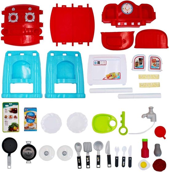 Jouet éducatif 3 Ans Cuisine Enfant DeAO My Little Chef - Avec Lumières, Sons, 18 Accessoires, Jeu D'imitation Garçon Fille Accessoire Cuisine Enfant