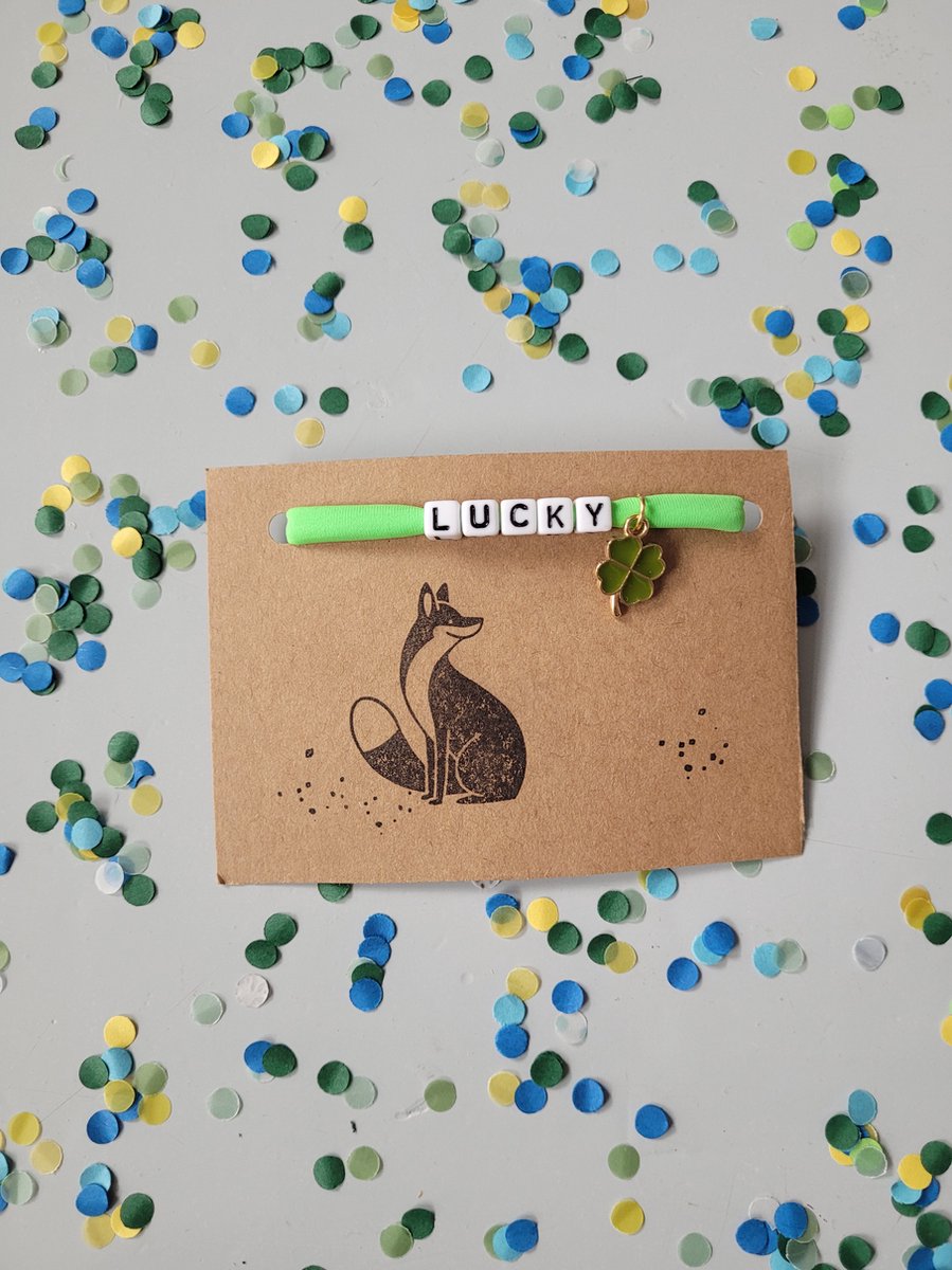 Goedkoopste lucky - groen - vos - fox - klaver - clover - good luck - armband - letterklaren