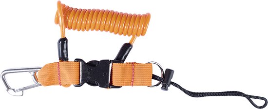 Spirale de Procean | Crochet | anneau fendu | corde | orange