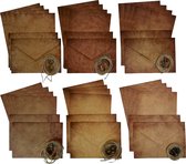 Ensemble De Papeterie Vintage, Papier à Lettres Avec