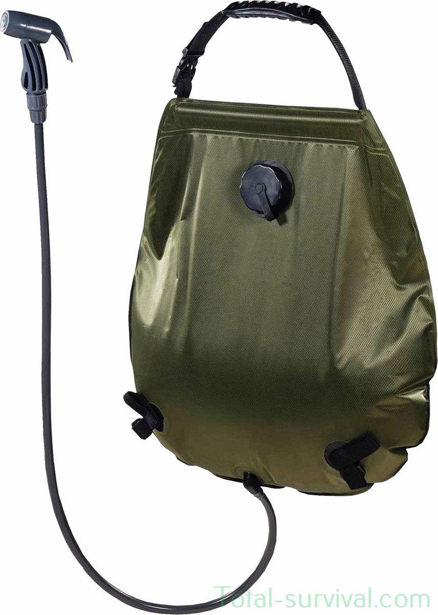Douche - Zonverwarmd - 20 Liter - Oprolbaar - Groen