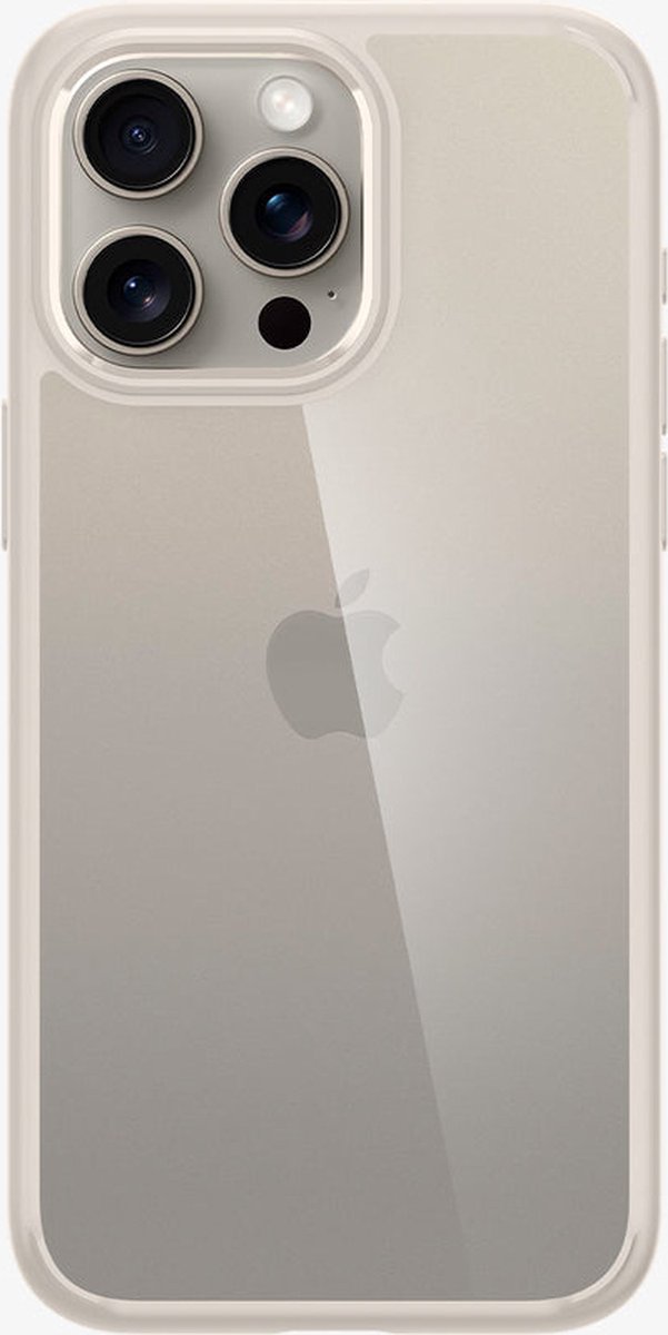 Spigen - Ultra - Hybrid hoesje voor iPhone - 15 - Pro - Max - natuurlijk - titanium