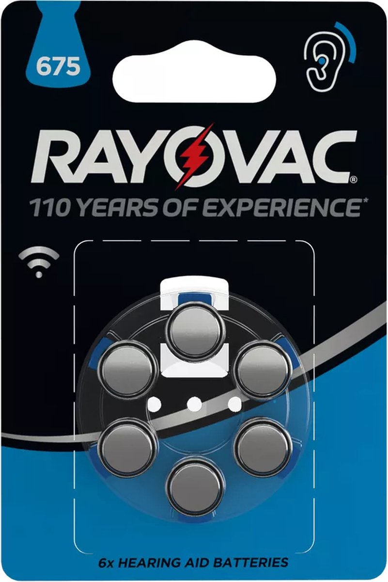 Rayovac Hoorbatterij V675 Blister 6