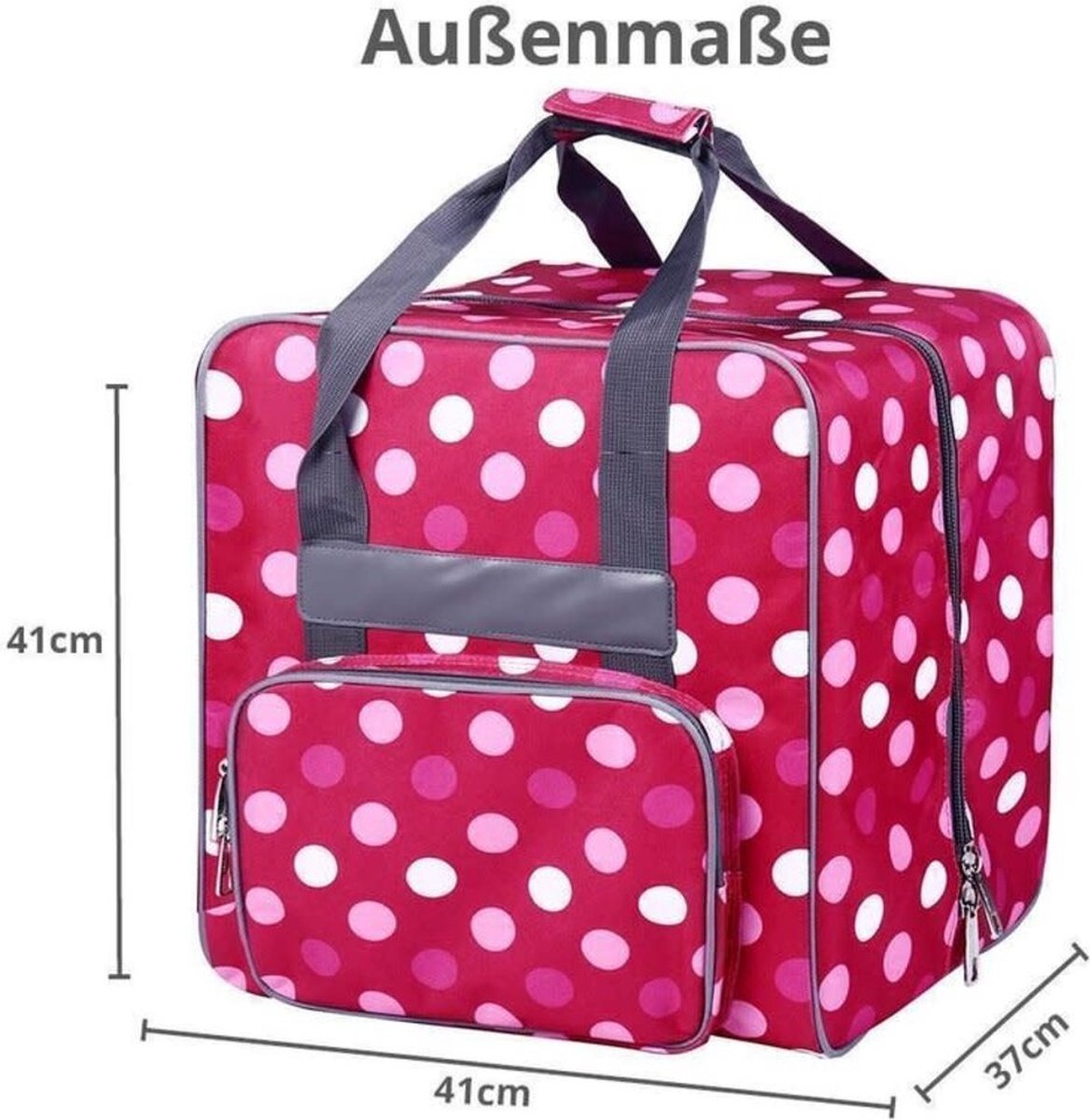 BABYSNAP OVERLOCKTAS XL Multicolor ROOD (44X37X41CM)