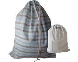 Bluvardi katoenen waszakken set van 2 stuks - pijama colors-pijama grey