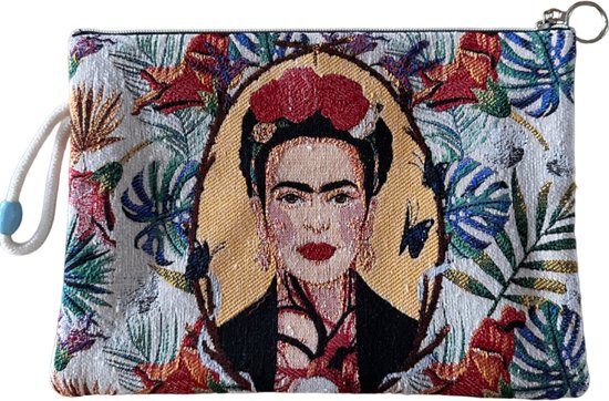 Frida Kahlo tas (clutch) - Gobelin stof - 27,5 cm x 21 cm