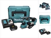 Makita DKP 181 RF1J Accu-schaafmachine 82 mm 18 V borstelloos + 1x oplaadbare accu 3.0 Ah + lader + Makpac