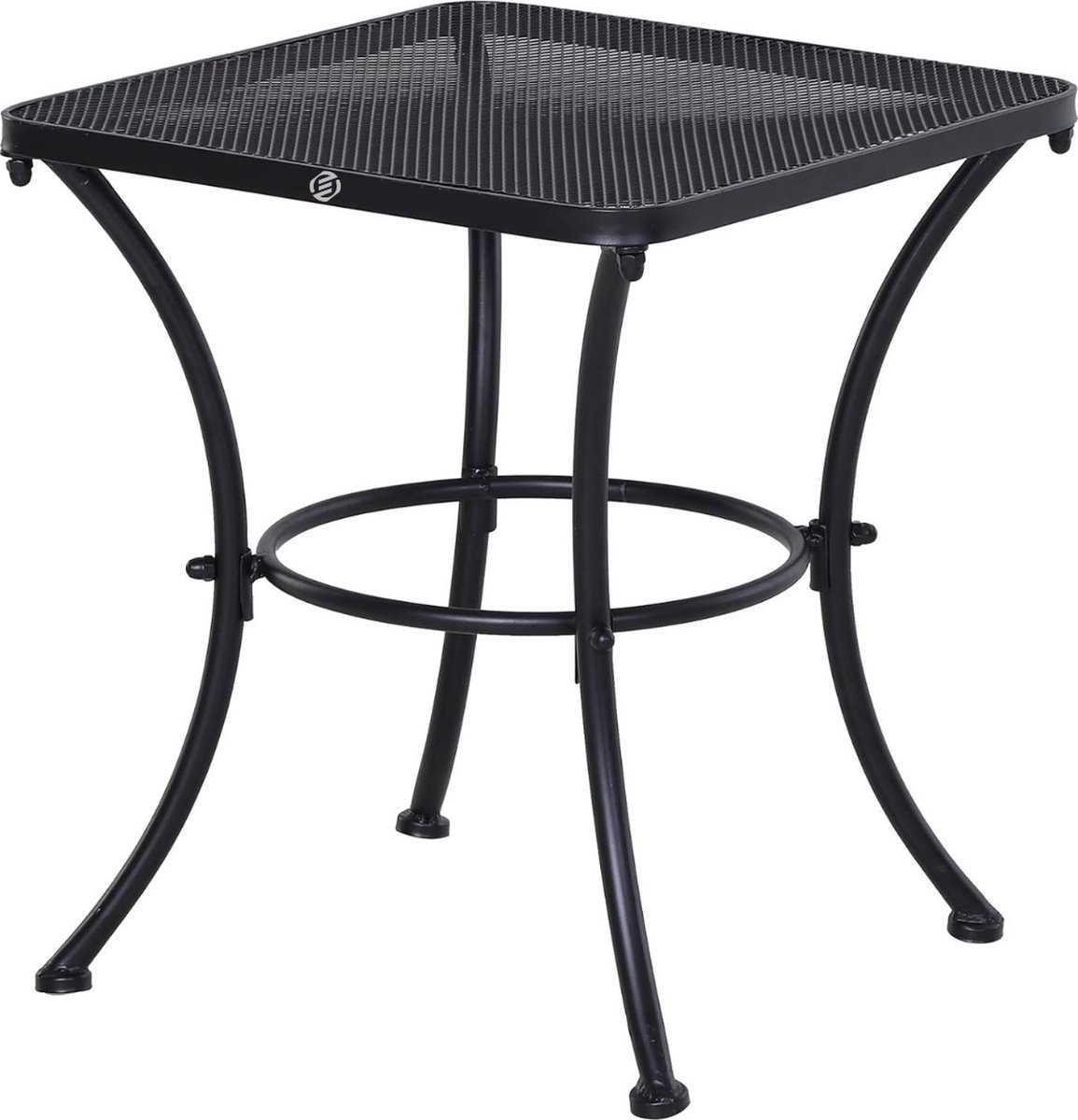 Equivera Bijzettafel Buiten - Bijzettafel Tuin - Salontafel Buiten - Salontafel Tuin - Koffietafel Buiten - Voor Binnen en Buiten - Must Have Voor Jouw Tuin! Zwart
