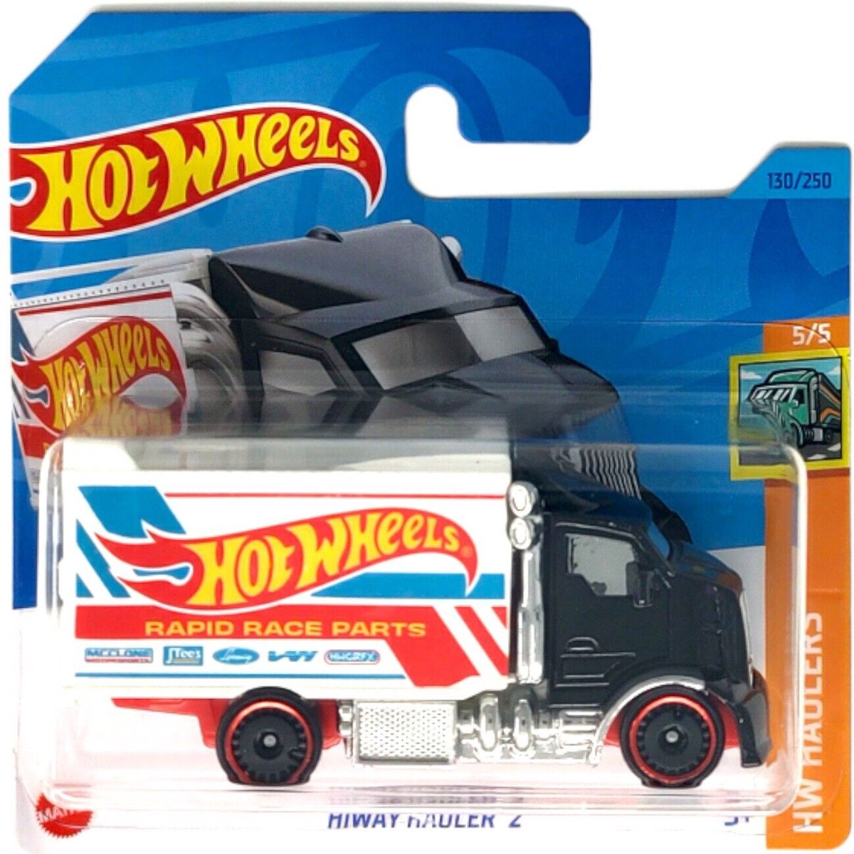 HOT WHEELS HIWAY HAULER 2 BLACK 130/250 (1:64) HW HAULERS 5/5