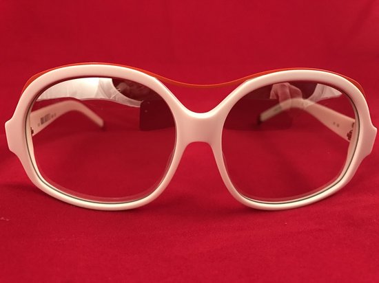 Karl Lagerfeld Dames zonnebril 58 mm - vintage wit rood - UV1 - KL606S (022)