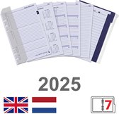 Kalpa 6307-25 A5 Agenda Planner Vulling 1 Week per 2 Paginas Jaardoos EN NL 2025